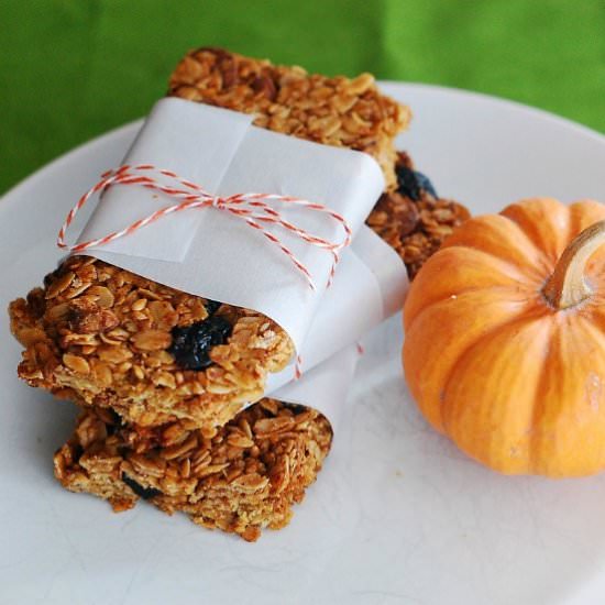 Pumpkin Spice Granola Bars
