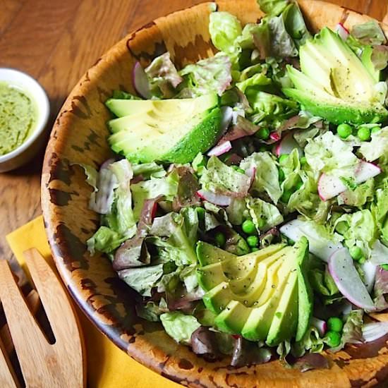 Spring Salad with Mint Dressing