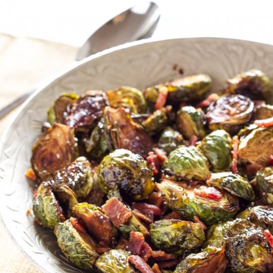 Balsamic Maple Brussels Sprouts