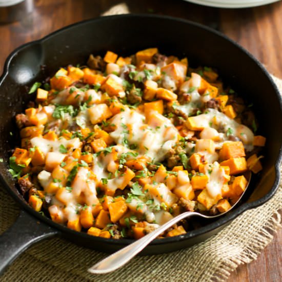 Ground Turkey Sweet Potato Skillet