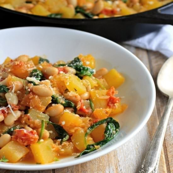 Winter Squash & White Bean Saute