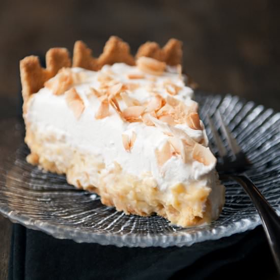 Toasted Coconut Custard Tart