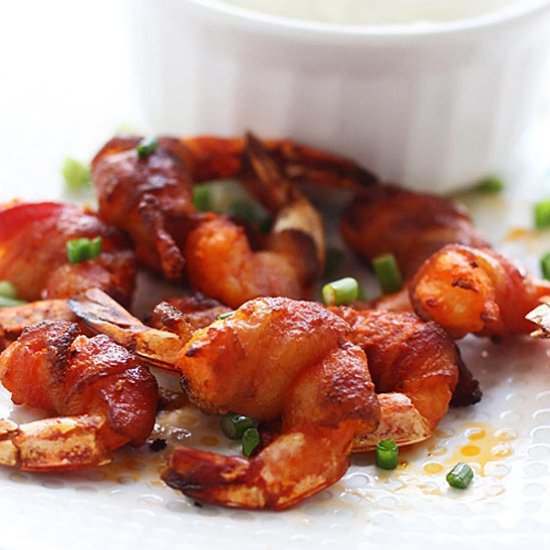 3 Ingredient Bacon Wrapped Shrimp