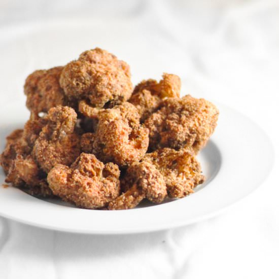Almond Parmesan Cauliflower Bites