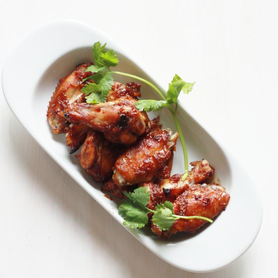 Baked chicken wings