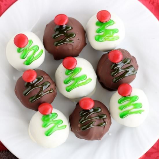 Christmas Tree OREO Cookie Balls