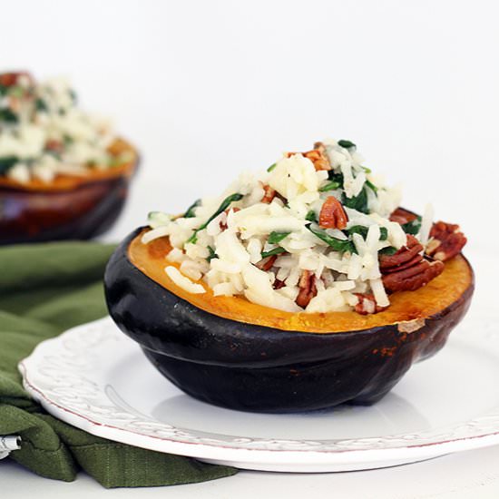Turnip Stuffed Acorn Squash