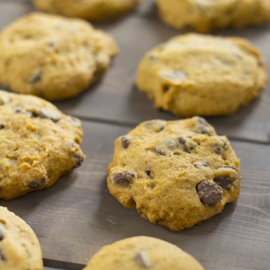 Pumpkin Chocolate Chip Cookies