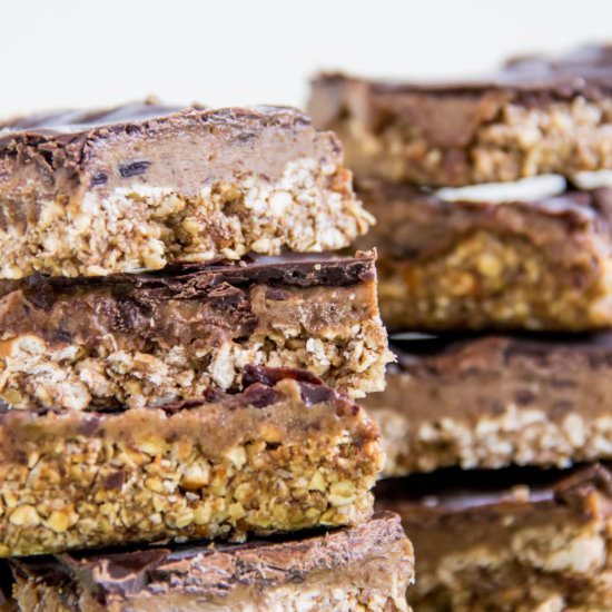 Caramel oat bars