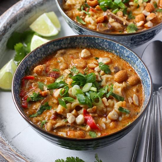 Vegetarian Thai Peanut Soup