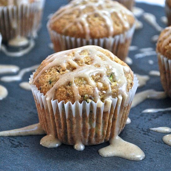 Zucchini Banana Chia Seed Muffins
