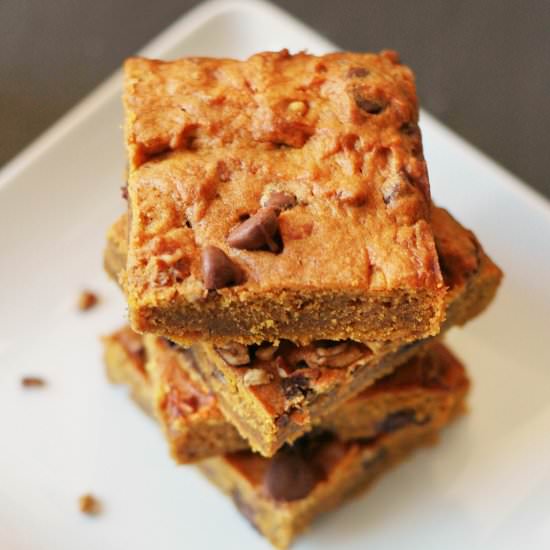 Pumpkin Pecan Blondies