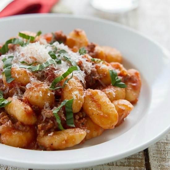 Gnocchi with Meat Sauce