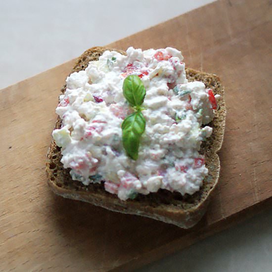 Curd Cheese with Vegetables