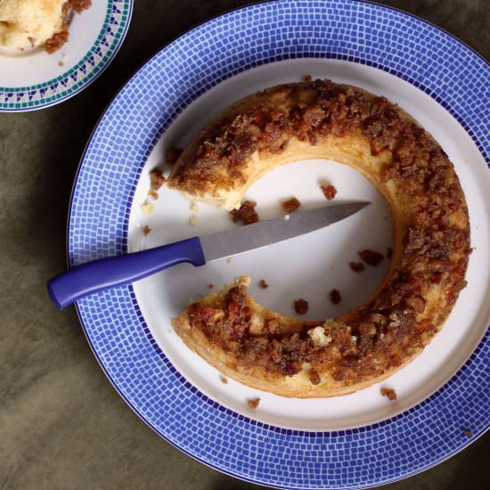 Cardamom Pretzel Coffee Cake