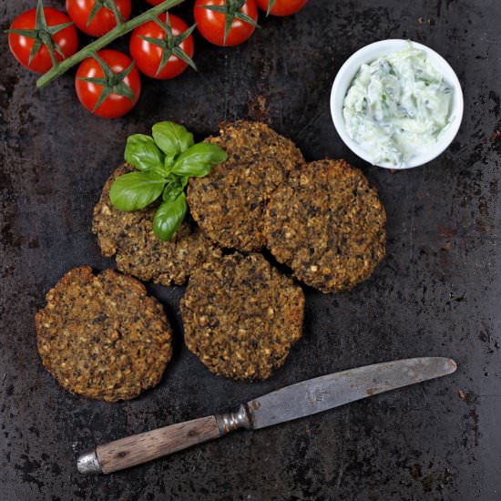 Aubergine Cakes with Almond