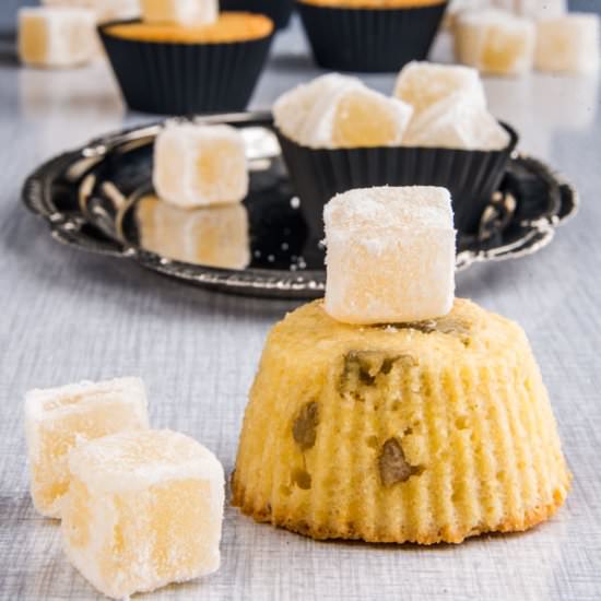 Muffins with Turkish Delight