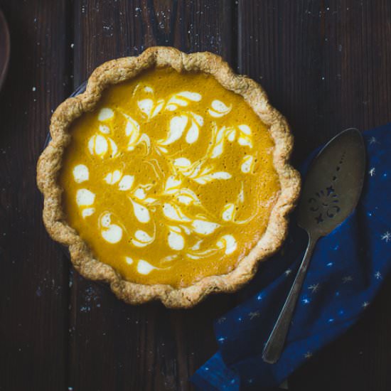 Kabocha Pumpkin Buttermilk Pie