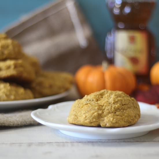 Whole Wheat Pumpkin Drop Biscuits