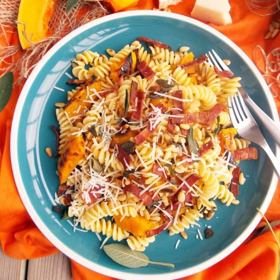 Pumpkin, Bacon and Sage Pasta