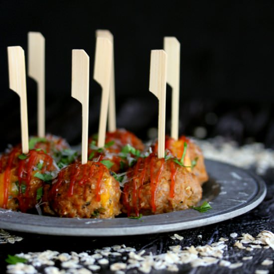 Stuffed Turkey Meatloaf Meatballs