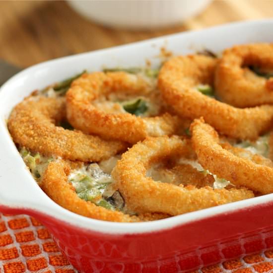 Onion Ring Green Bean Casserole
