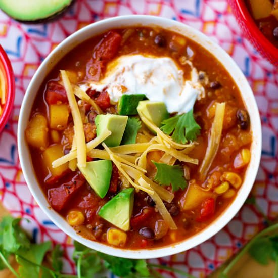 Butternut Squash and Quinoa Chili