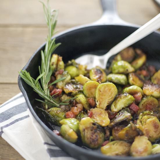 Maple Glazed Brussels Sprouts