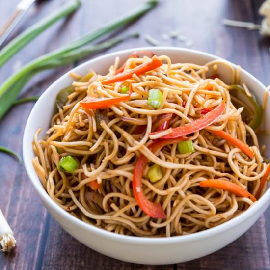 Vegetable Hakka Noodles