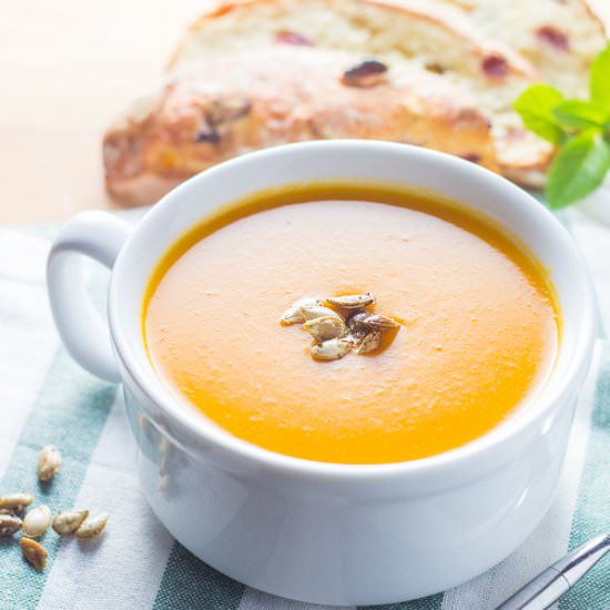 Sweet potato & butternut soup