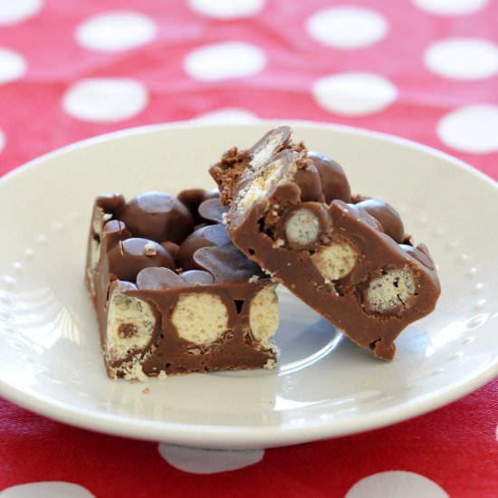 Chocolate Malteser Fudge
