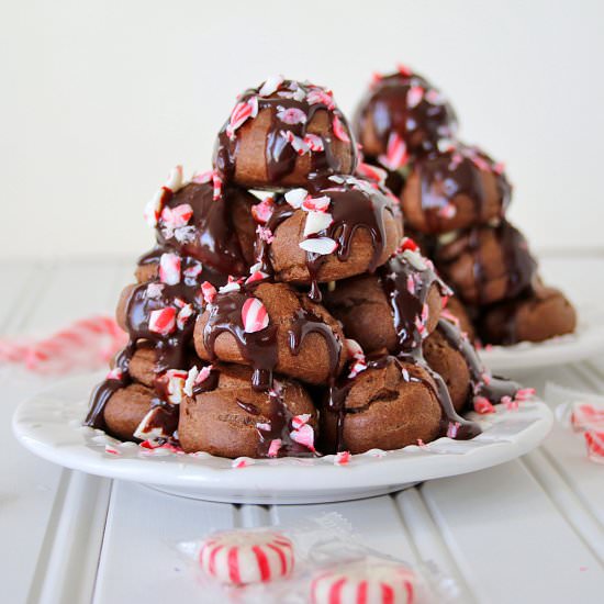 Chocolate Cream Puff Trees
