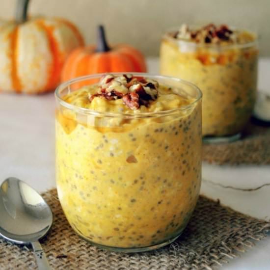 Pumpkin Pie Overnight Oatmeal