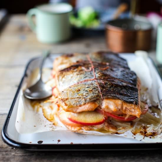 Apple & Fennel Cider Salmon