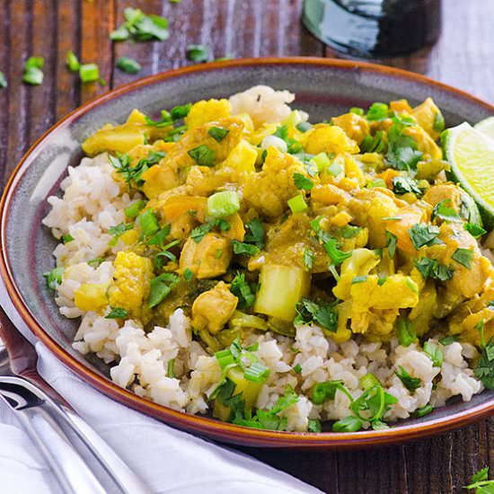 Chicken & Cauliflower Yellow Curry
