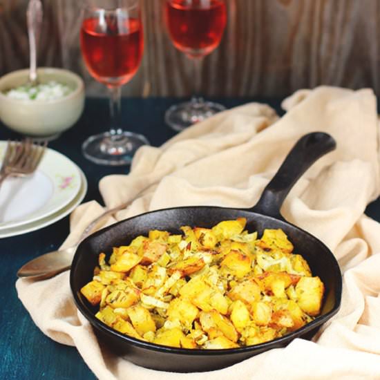 Tarragon Shallot Roasted Potatoes