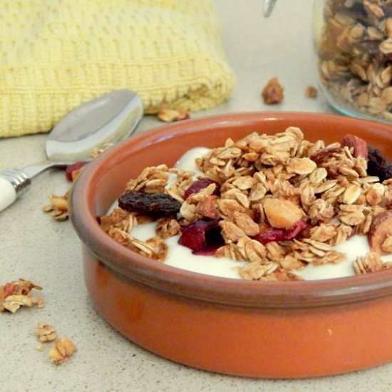 Granola with Nuts and Dried Fruit
