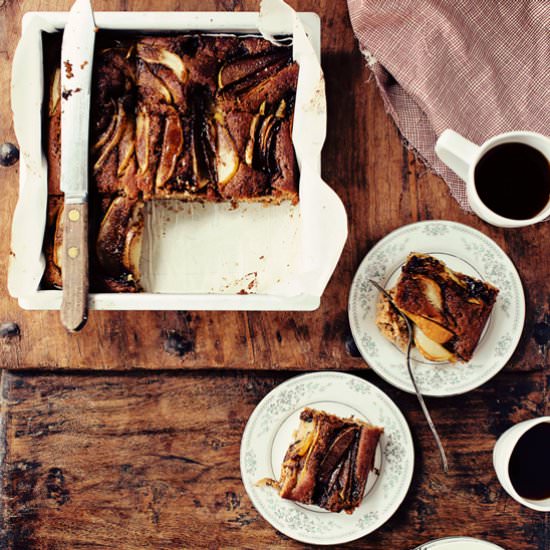 Spiced Pear Coffee Cake