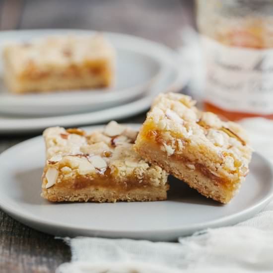 Apricot Almond Shortbread Bars