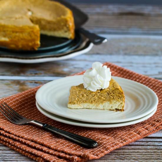 Low-Sugar Pumpkin Cheesecake