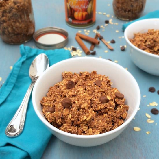 Chocolate Pumpkin Overnight Oats