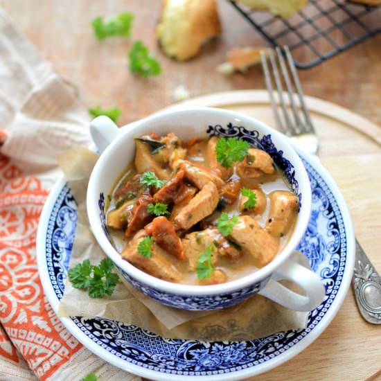 Quick chicken stew