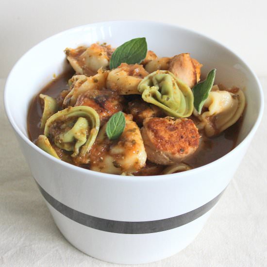 Chicken Tortellini Soup