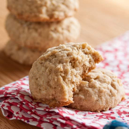 Coconut oatmeal cookies