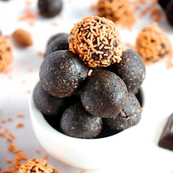 Dark Chocolate Orange Bliss Bites