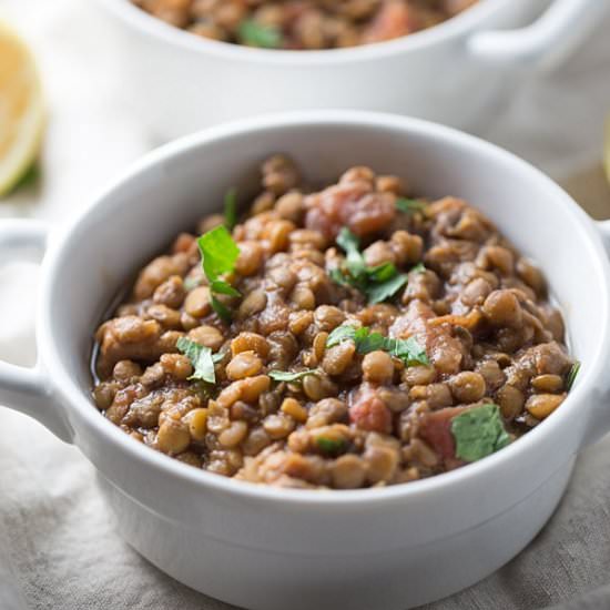 Slow Cooker Moroccan Lentil Soup