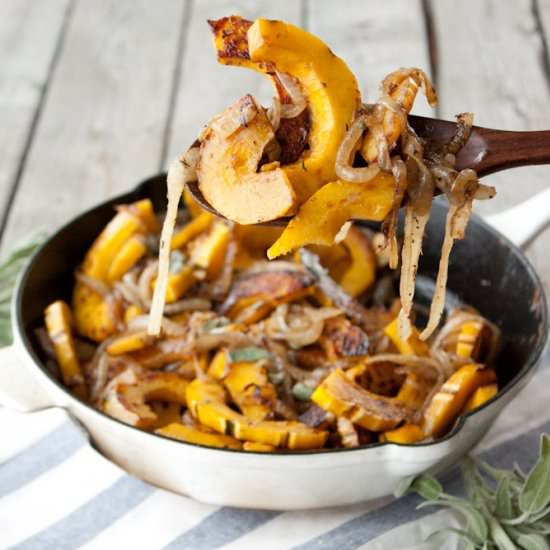 Caramelized Onion Roasted Squash