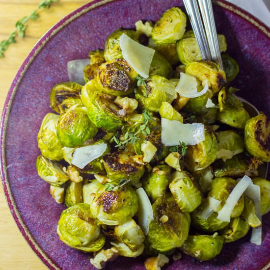 Maple Roasted Brussels Sprouts