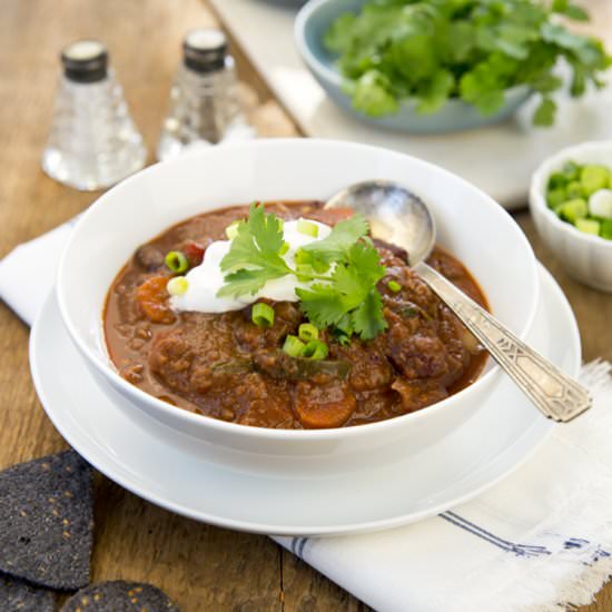 Hot & Spicy Vegan Chili