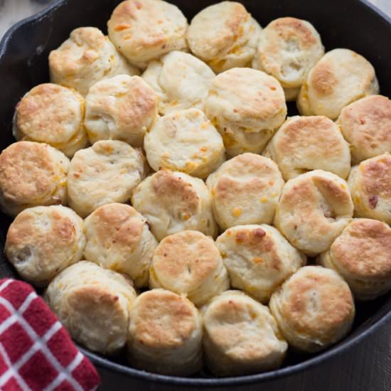 Bacon Cheddar Ranch Angel Biscuits